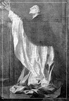 Santo António vestido com o hábito de Cónego Regrante. Pintura de André Gonçalves, séc XVIII, em Santa Cruz de Coimbra.