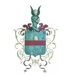 Brasão de Armas, concedido por D. João VI, a António Vivente de Carvalho e Souza, pai de António Vicente de Carvalho Leal e Souza.